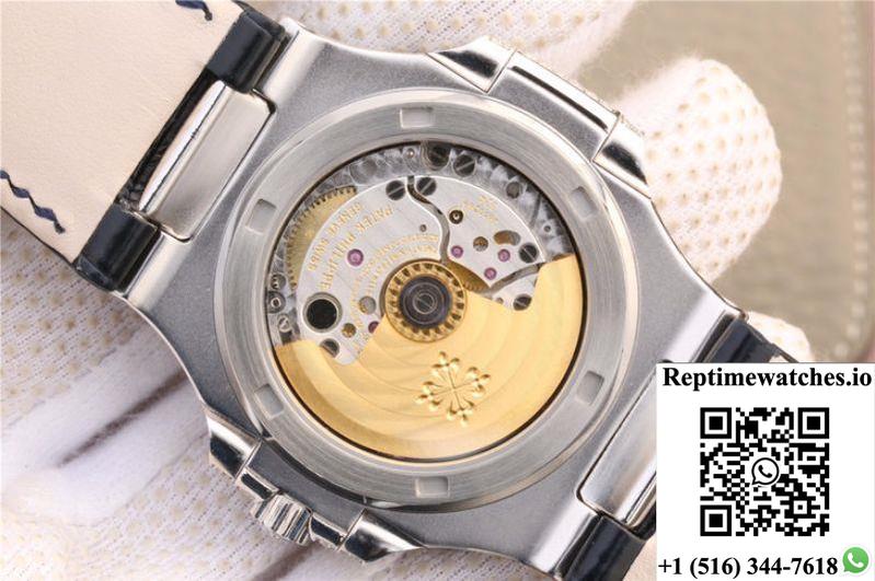 Patek Philippe Nautilus Jumbo 5719/1G-001 Km Factory Blue Dial-Rep Time Watches