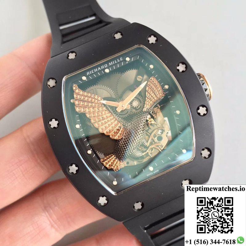 Richard Mille Rm023 Rose Gold Eagle Skeleton Dial-Rep Time Watches