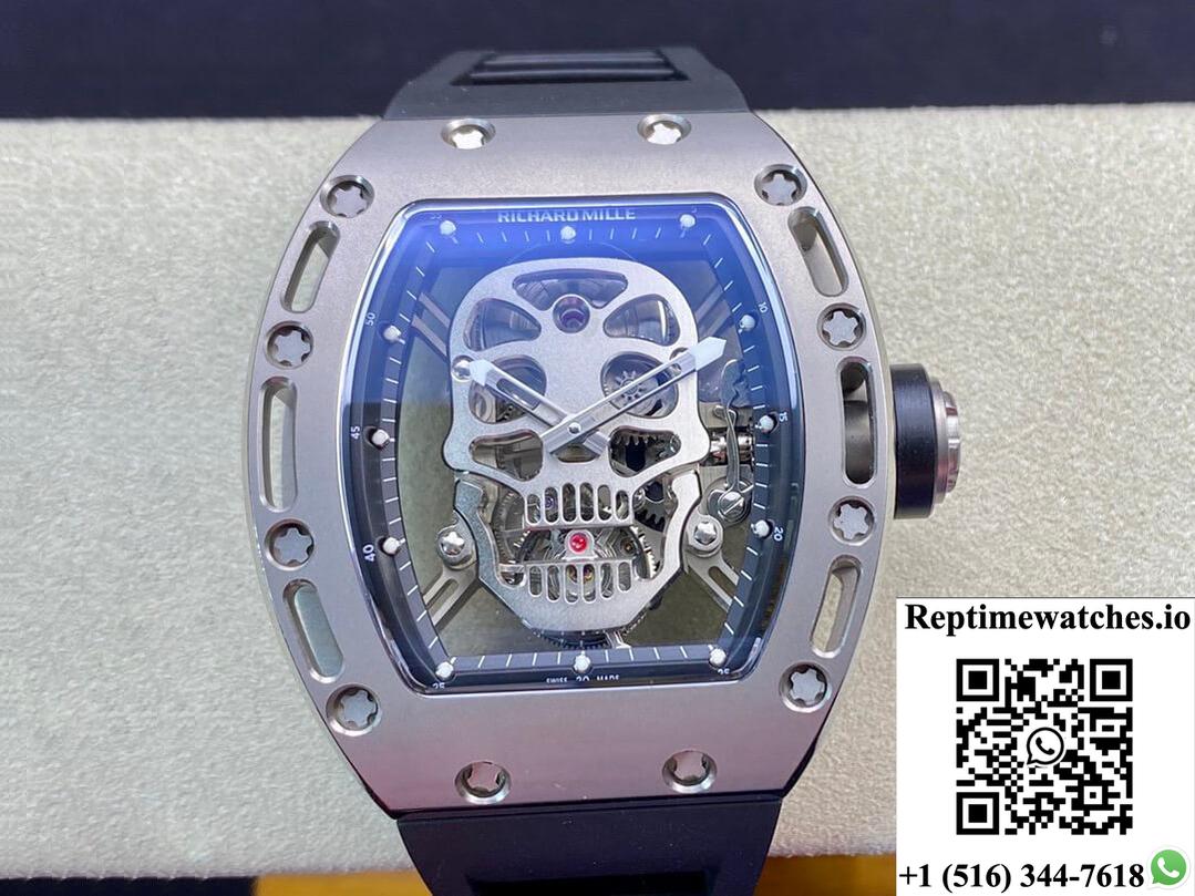 Richard Mille Rm052 Tourbillon Eur Factory Titanium Skull Dial-Rep Time Watches