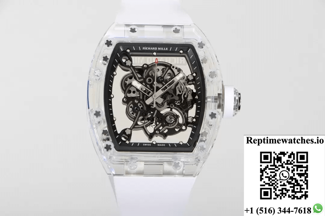Richard Mille Rm055 Rm Factory White Strap-Rep Time Watches