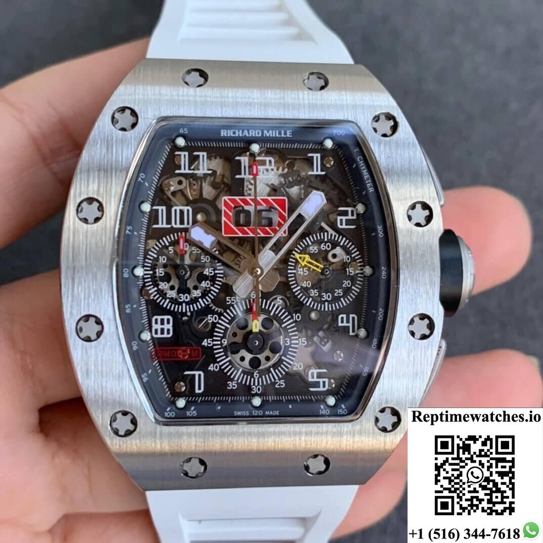 Richard Mille Rm11 Kv Factory Titanium Skeleton Dial-Rep Time Watches