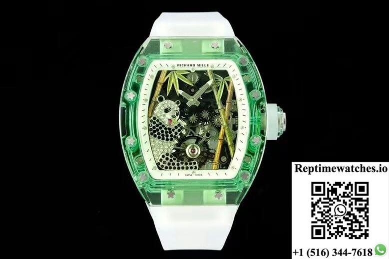 Richard Mille Rm26-01 Tourbillon Rm Factory Green Transparent Case-Rep Time Watches