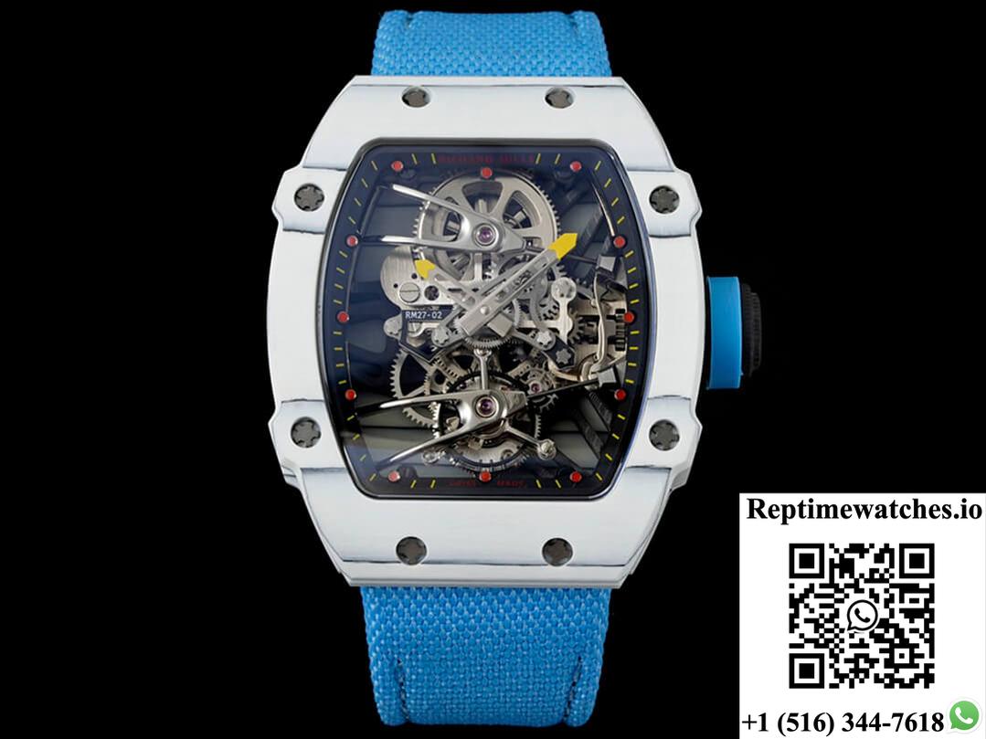 Richard Mille Rm27-02 Rafael Nadal Tourbillon Rm Factory Blue Strap-Rep Time Watches