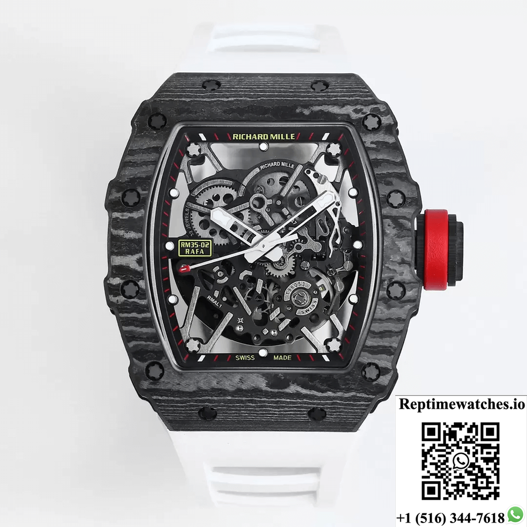 Richard Mille Rm35-02 Bbr Factory Carbon Fiber Skeleton Dial-Rep Time Watches