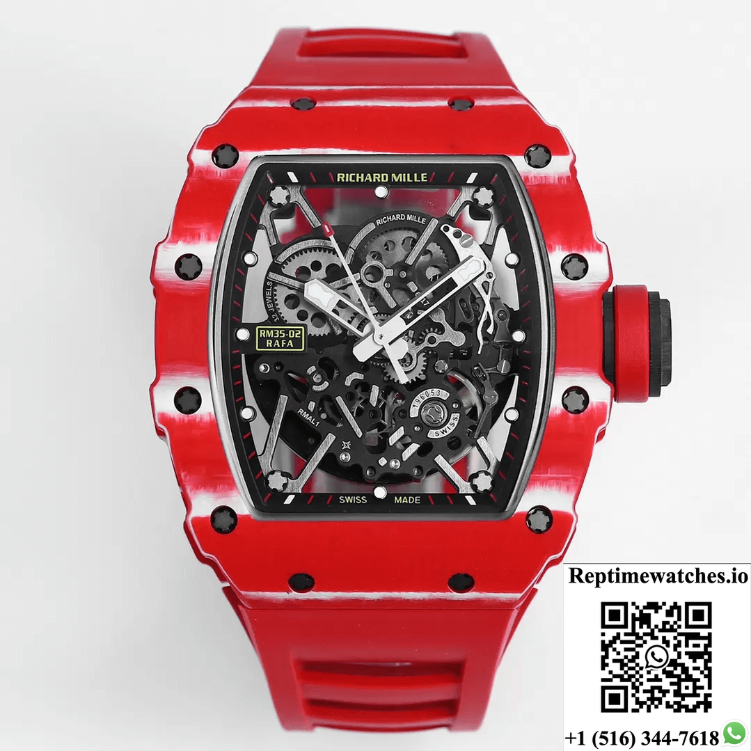 Richard Mille Rm35-02 Bbr Factory Red Carbon Fiber Case-Rep Time Watches
