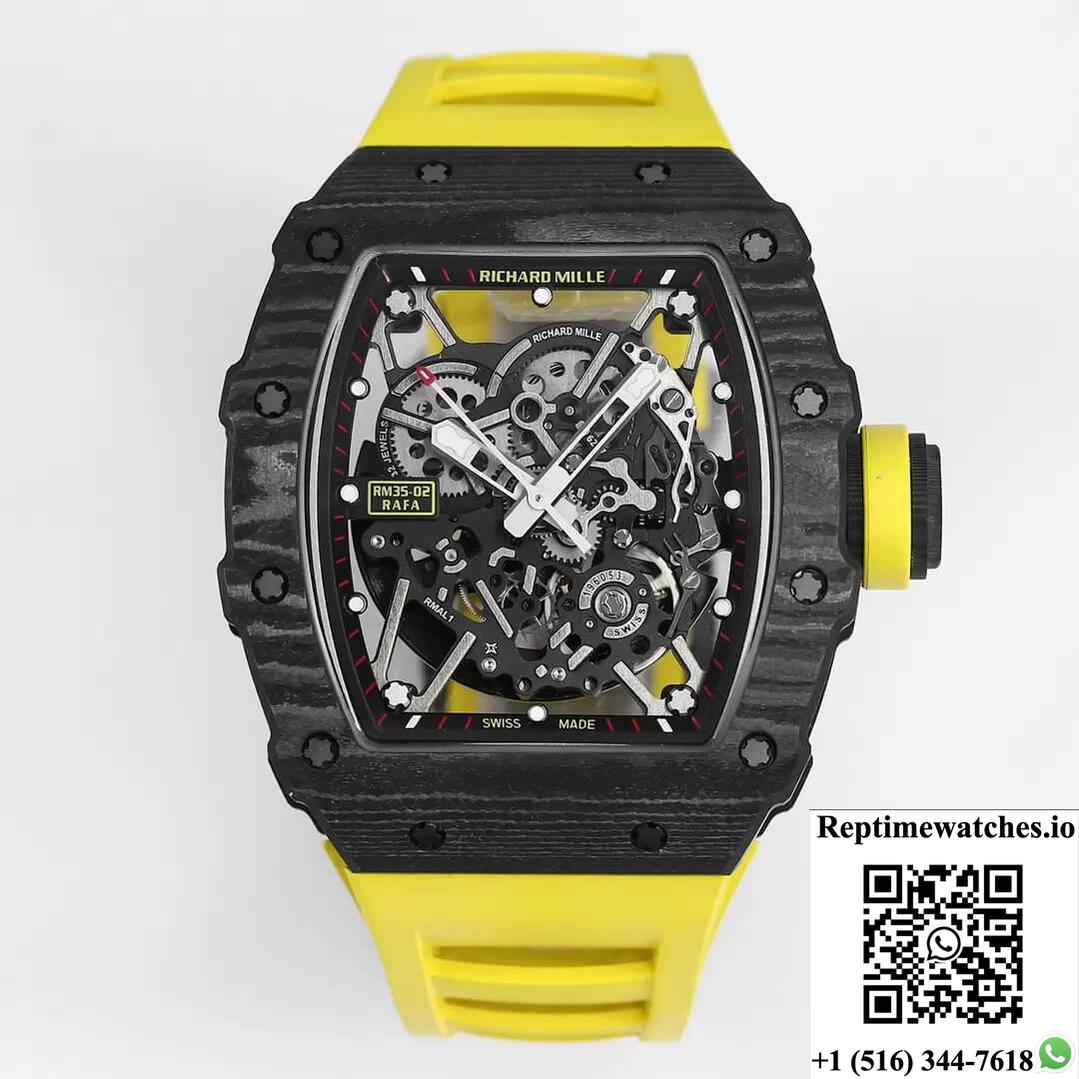 Richard Mille Rm35-02 Bbr Factory Yellow Strap-Rep Time Watches