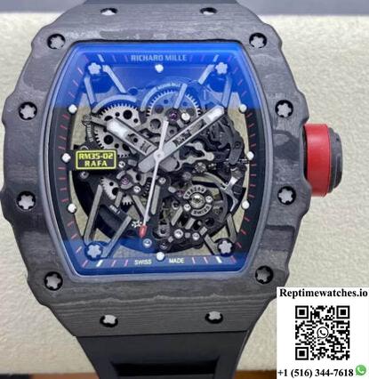 Richard Mille Rm35-02 T+ Factory Black Carbon Fiber-Rep Time Watches