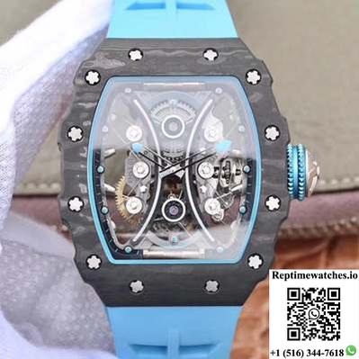 Richard Mille Rm53-01 Tourbillon Pablo Mac Donough Jb Factory Black Hollow Dial-Rep Time Watches
