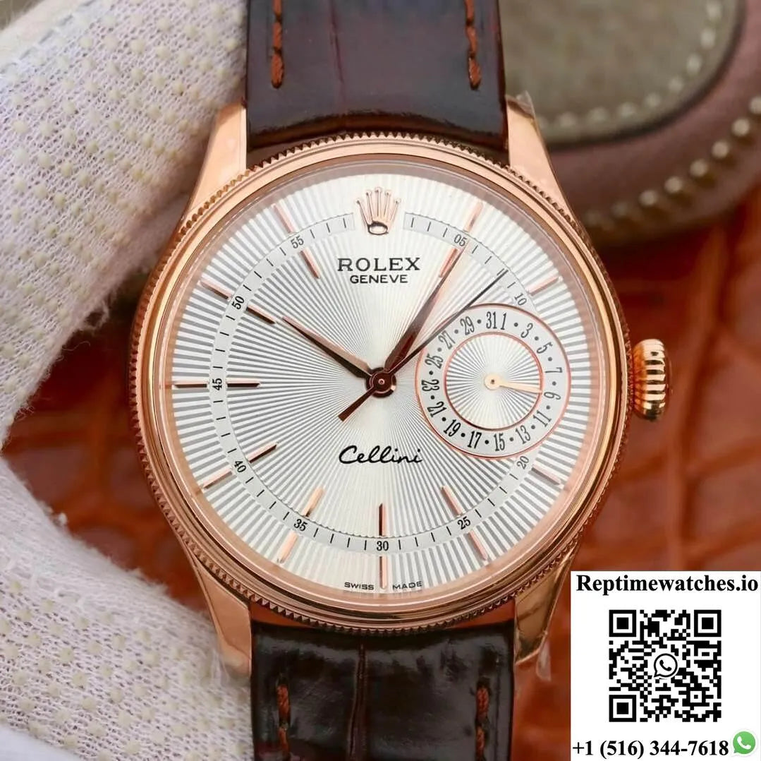 Rolex Celini Date M50515-0008 Mks Factory Silver Dial-Rep Time Watches