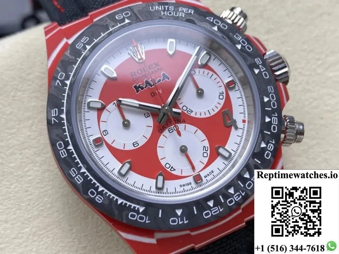 Rolex Cosmograph Daytona Diw Factory Red Dial-Rep Time Watches