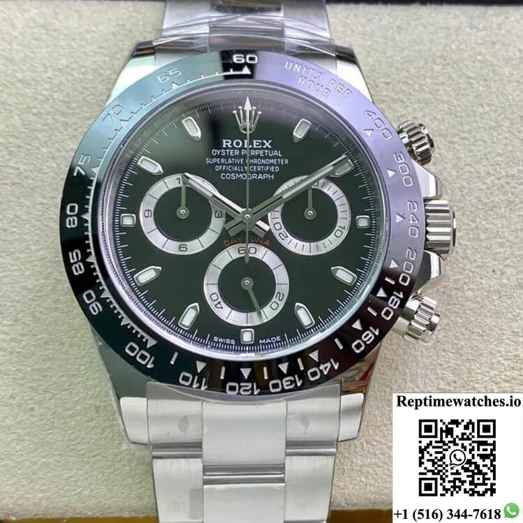 Rolex Cosmograph Daytona M116500Ln-0002 Clean Factory Black Dial-Rep Time Watches