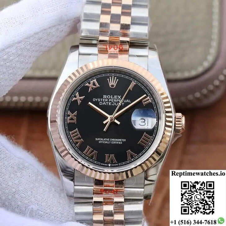 Rolex Datejust 116231 36Mm Gm Factory Rose Gold-Rep Time Watches