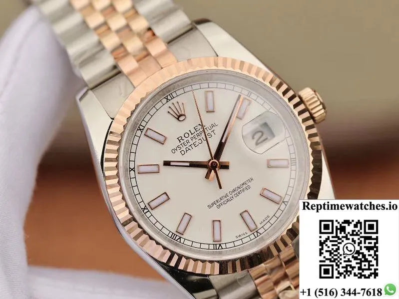 Rolex Datejust 126233 36Mm Gm Factory White Luminous Scale Dial-Rep Time Watches