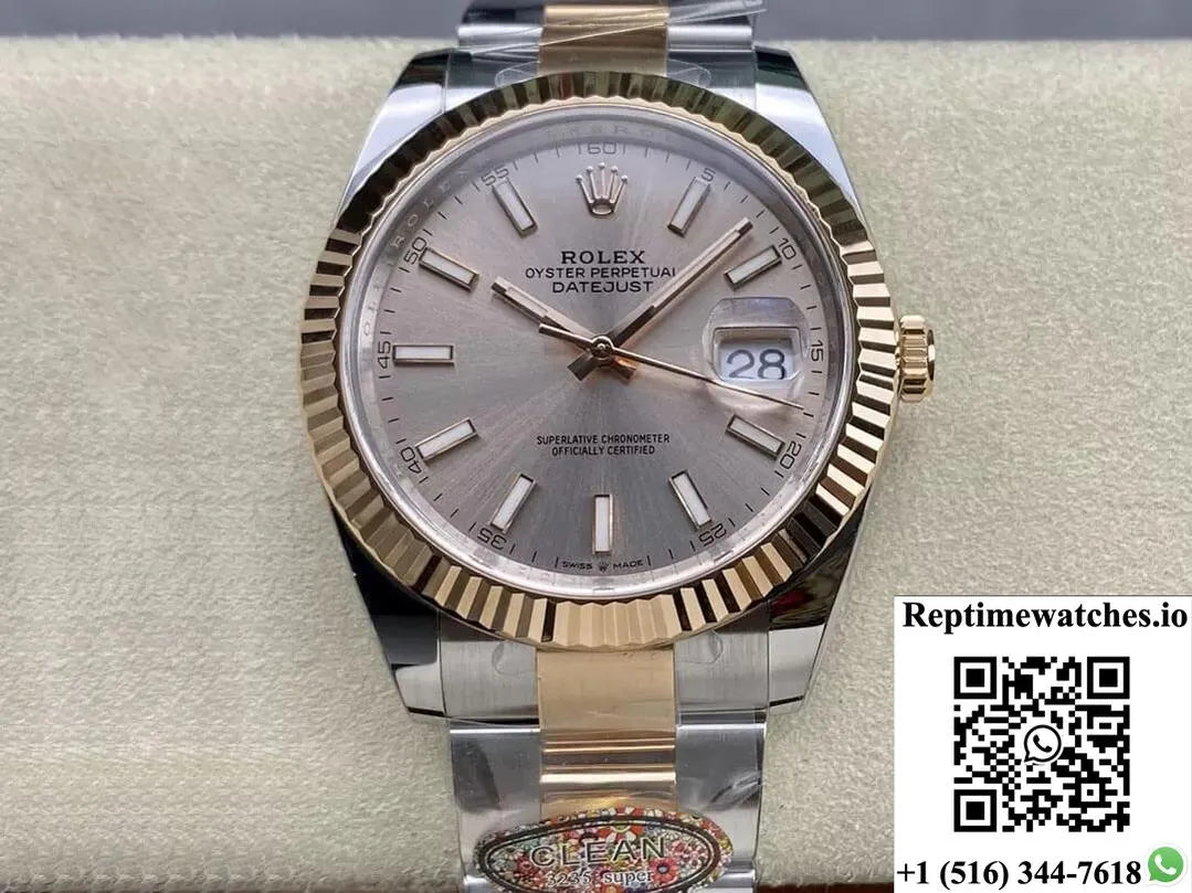 Rolex Datejust 41Mm M126331-0009 Clean Factory Rose Gold-Rep Time Watches