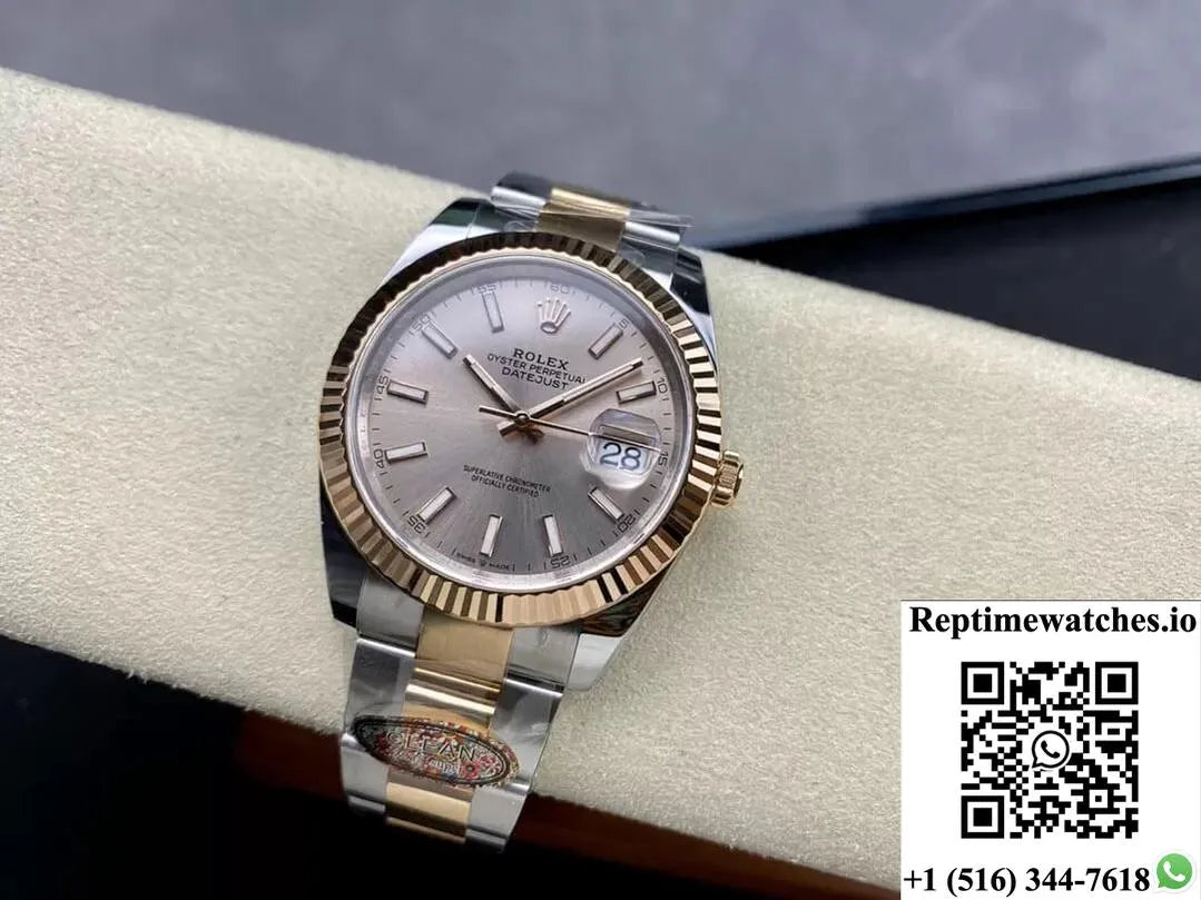 Rolex Datejust 41Mm M126331-0009 Clean Factory Rose Gold-Rep Time Watches