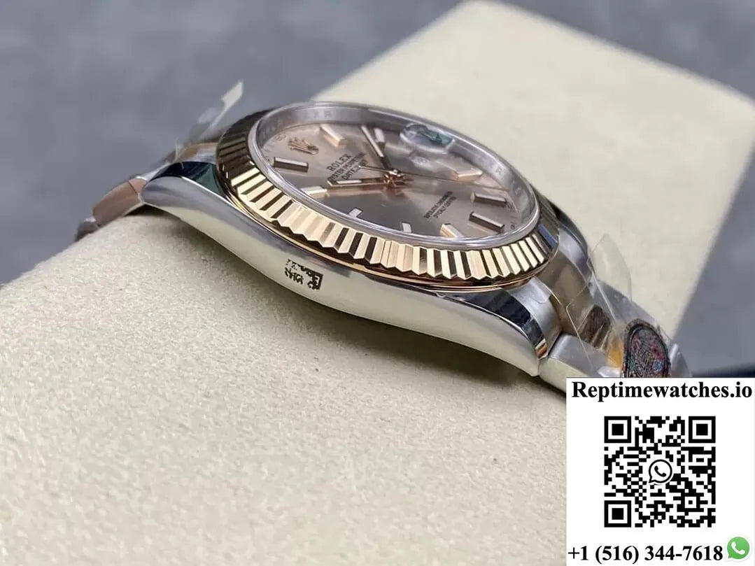 Rolex Datejust 41Mm M126331-0009 Clean Factory Rose Gold-Rep Time Watches
