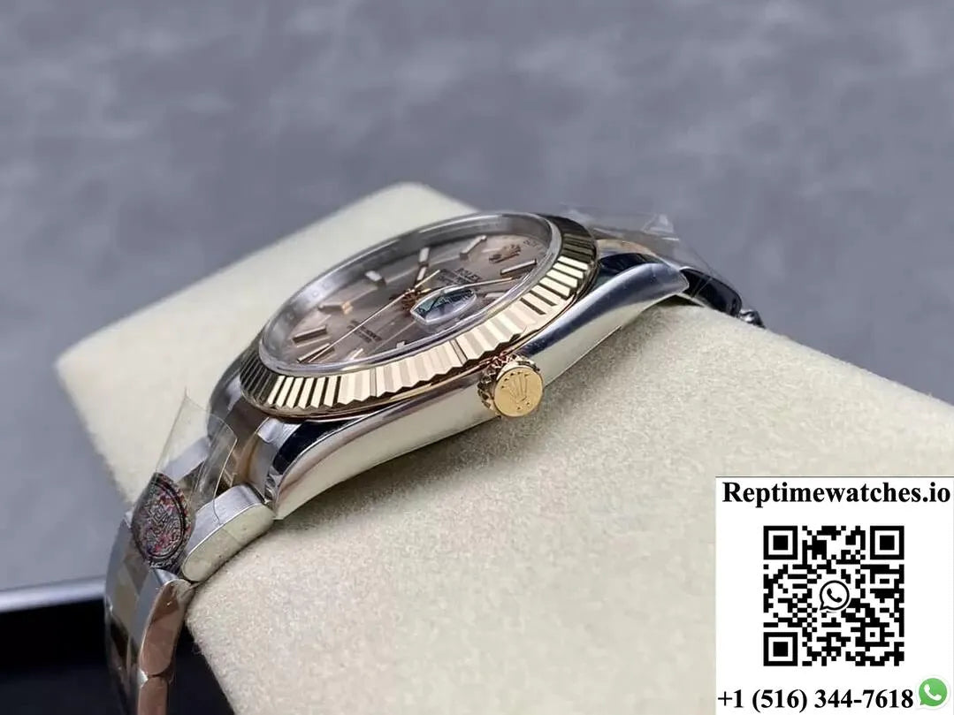 Rolex Datejust 41Mm M126331-0009 Clean Factory Rose Gold-Rep Time Watches