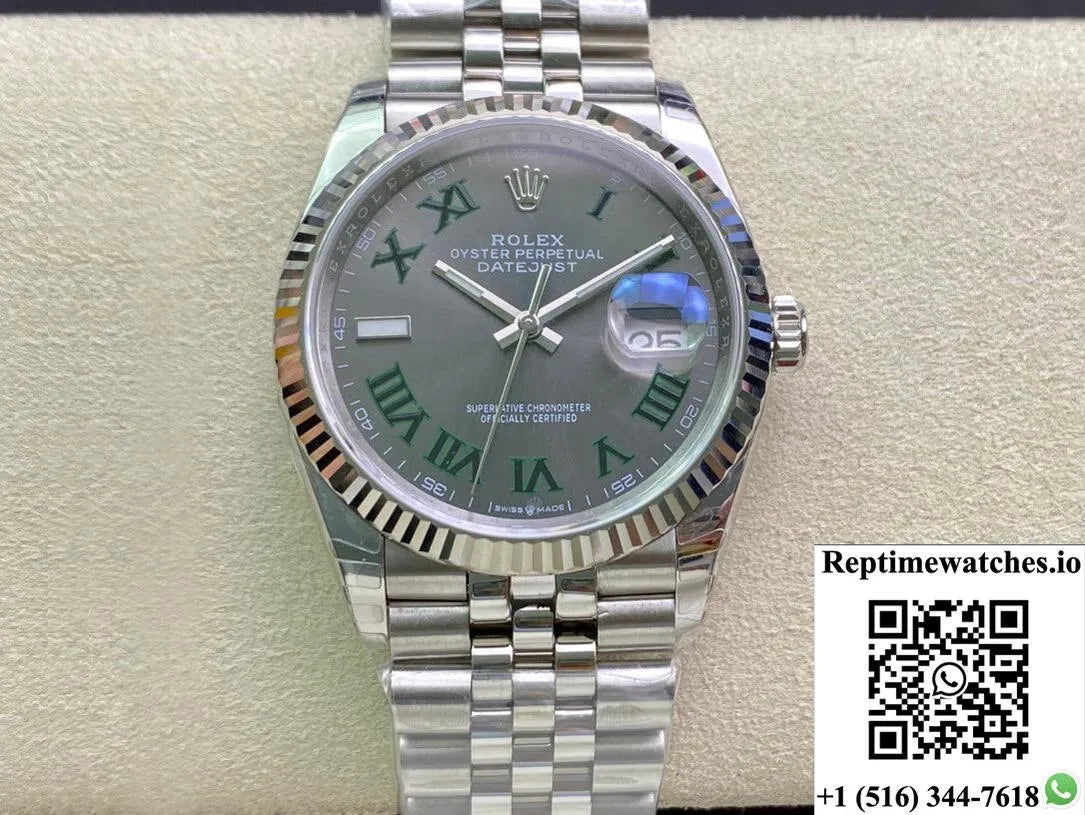 Rolex Datejust M126234-0045 36Mm Ew Factory Grey Dial-Rep Time Watches