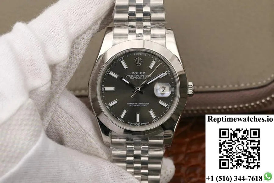 Rolex Datejust M126300-0008 Ew Factory Grey Dial-Rep Time Watches