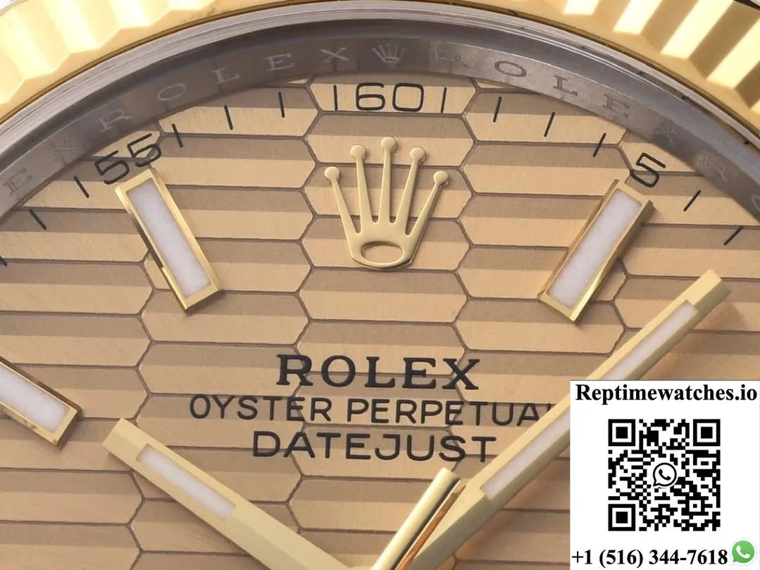 Rolex Datejust M126333-0022 Clean Factory Gold Color Dial-Rep Time Watches