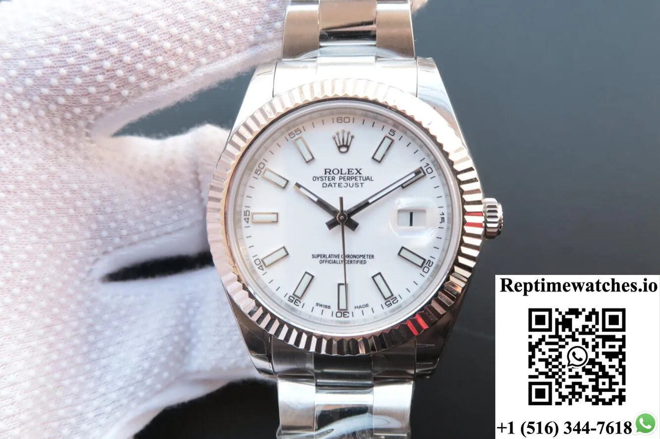 Rolex Datejust M126334-0009 Ew Factory White Dial-Rep Time Watches
