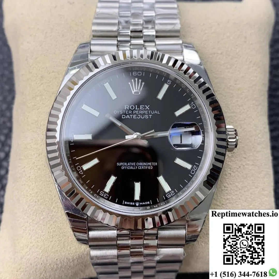 Rolex Datejust M126334-0018 Ew Factory Black Dial-Rep Time Watches