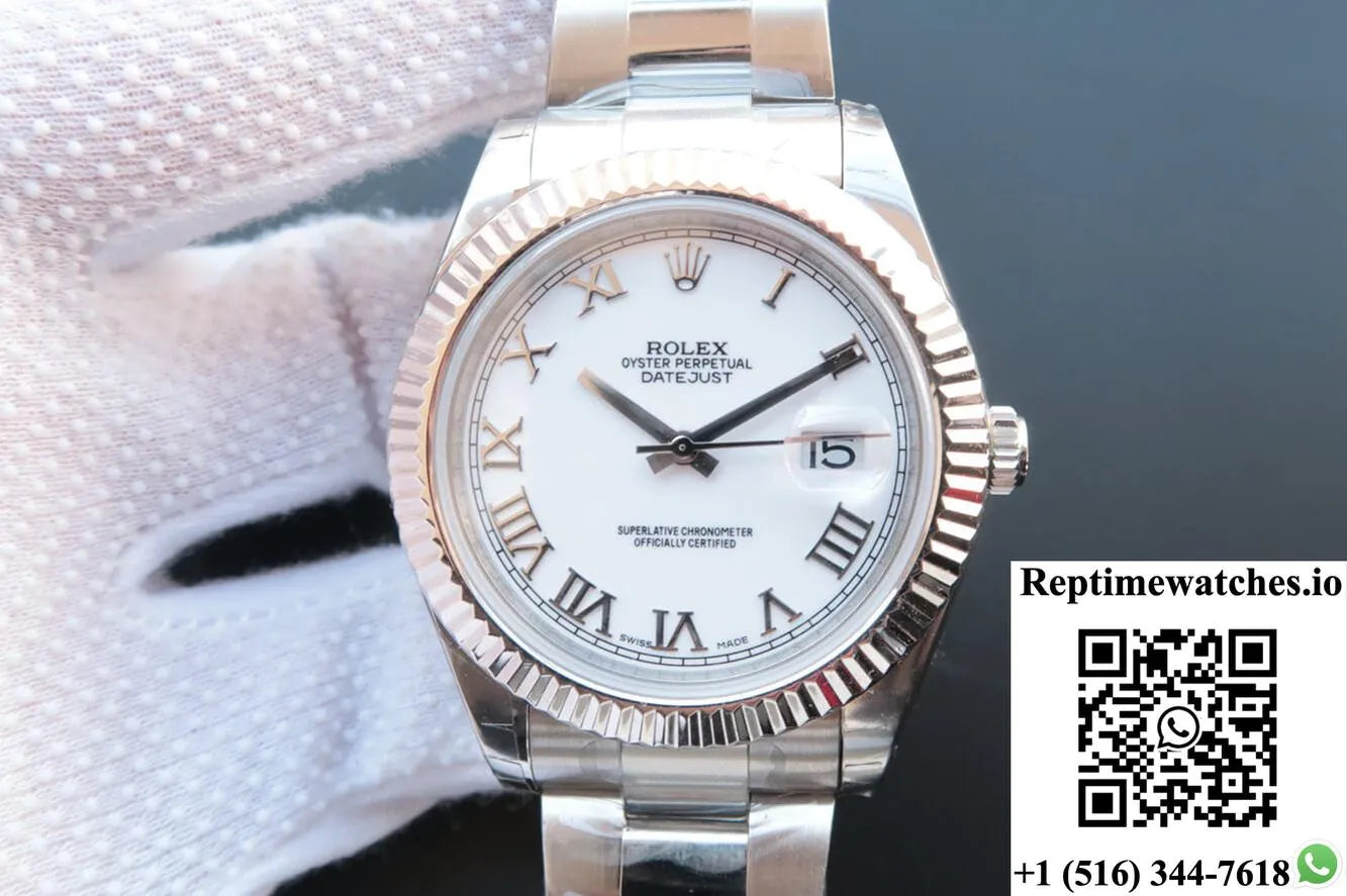 Rolex Datejust M126334-0023 Ew Factory White Dial-Rep Time Watches