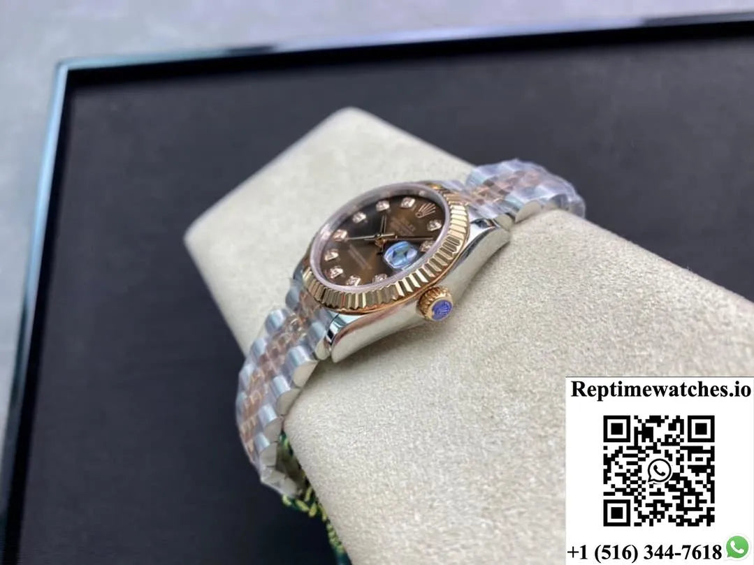 Rolex Datejust M278271-0028 Gs Factory Gold Diamond Dial-Rep Time Watches