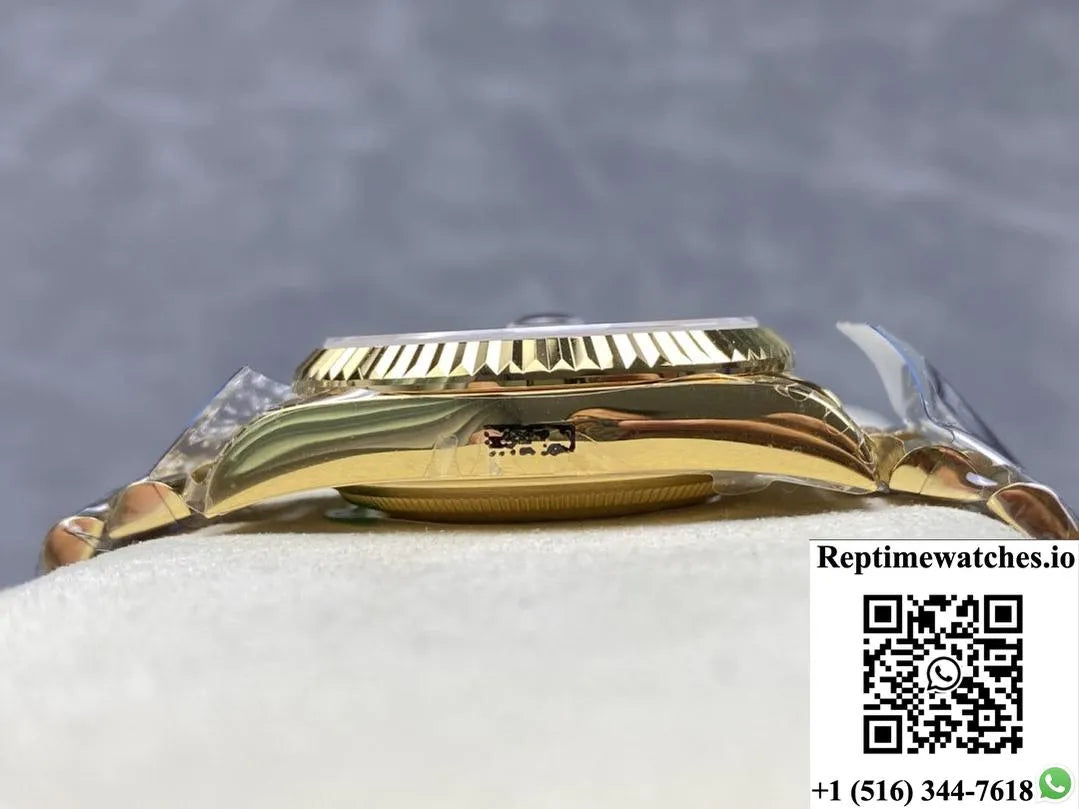 Rolex Day-Date M128238-0024 8+ Factory Gold Color Strap-Rep Time Watches