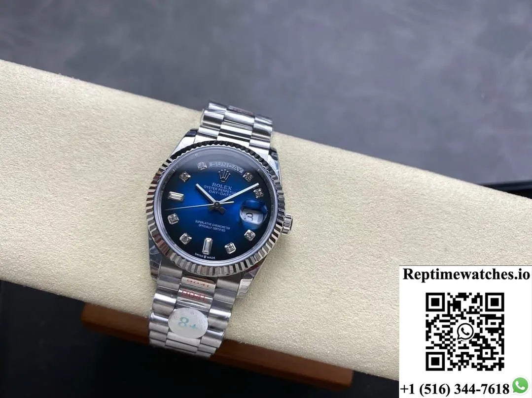 Rolex Day-Date M128239-0023 8+ Factory Stainless Steel Case-Rep Time Watches