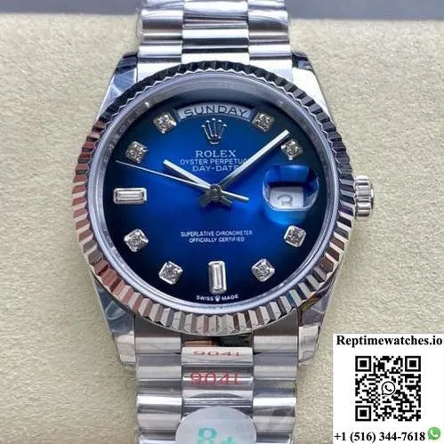 Rolex Day-Date M128239-0023 8+ Factory Stainless Steel Case-Rep Time Watches