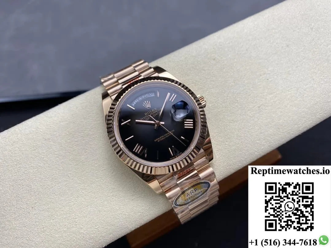 Rolex Day-Date M228235-0055 Ar Factory Rose Gold Color-Rep Time Watches