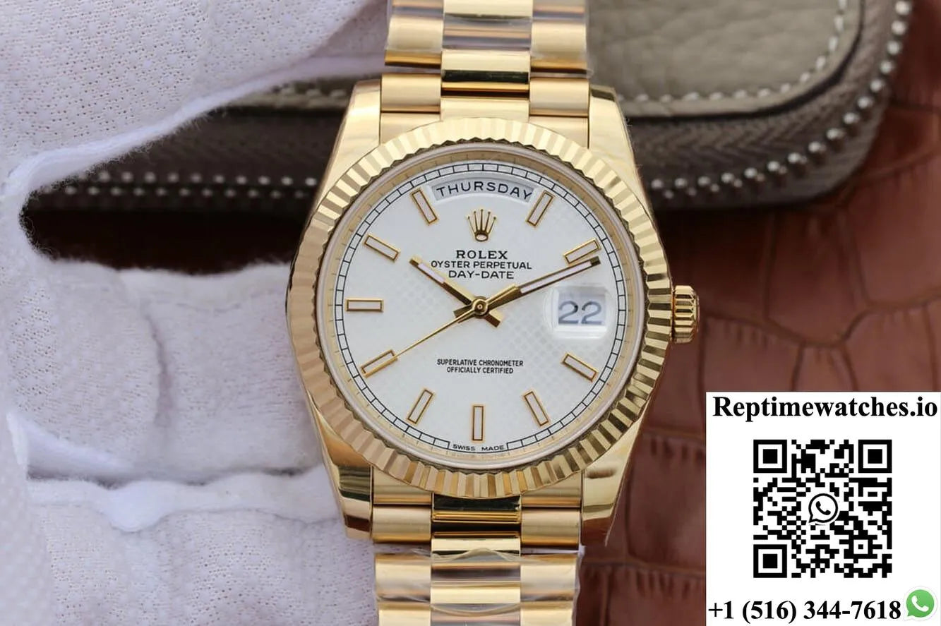 Rolex Day-Date M228238-0008 Ew Factory Silver Dial-Rep Time Watches