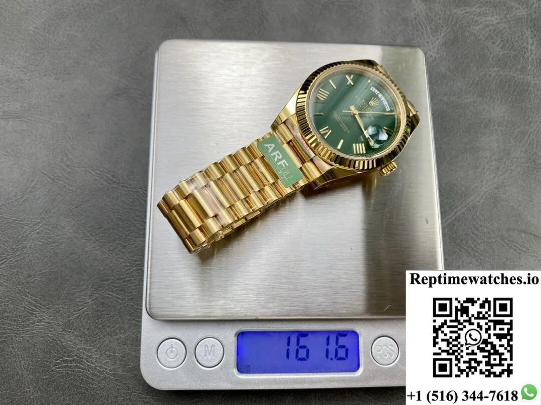 Rolex Day Date M228238-0061 Ar Factory Green Dial-Rep Time Watches