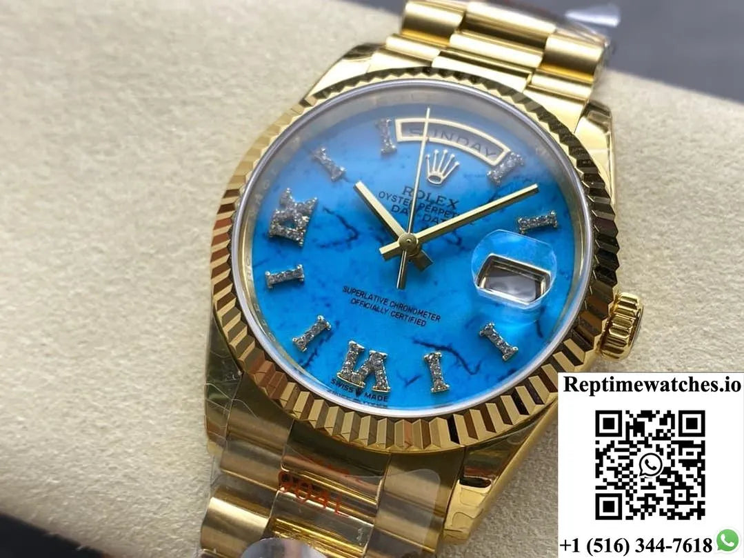 Rolex Day-Date Model M128238-0071 8+ Factory Date Display-Rep Time Watches