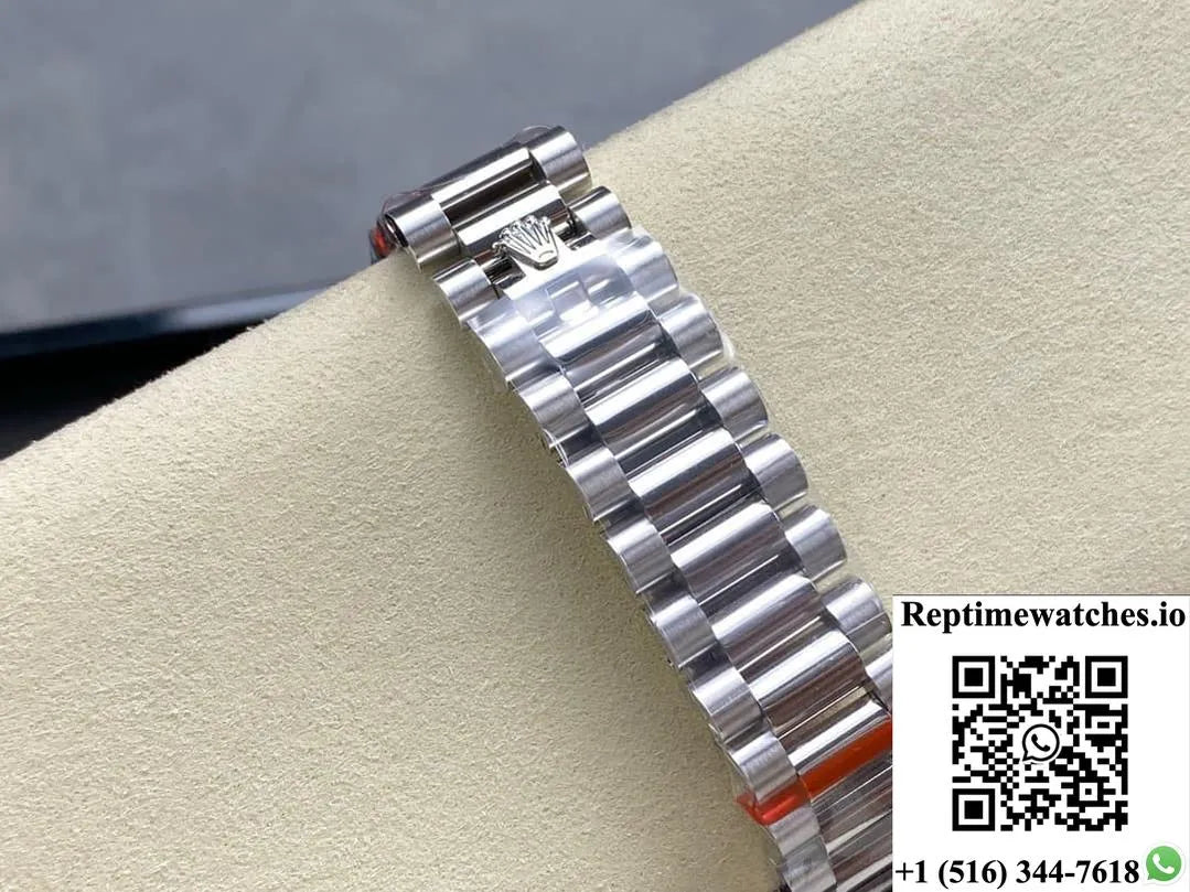 Rolex Day-Date Model M128396Tbr-0016 8+ Factory Stainless Steel Strap-Rep Time Watches