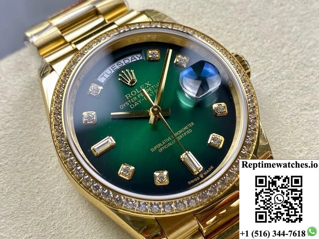 Rolex Day-Date Model M128398Rbr-0035 8+ Factory Week Display-Rep Time Watches