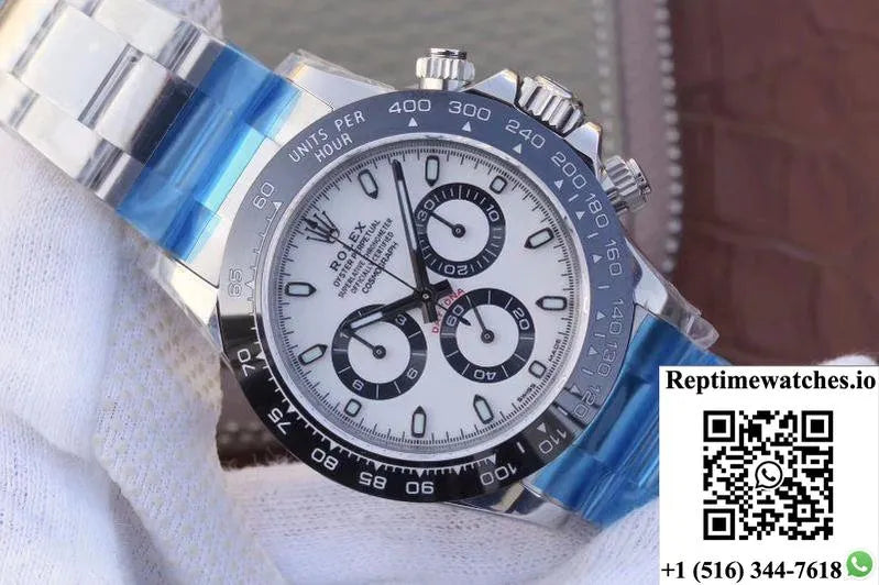 Rolex Daytona Cosmograph 116500Ln Noob Factory White Dial-Rep Time Watches