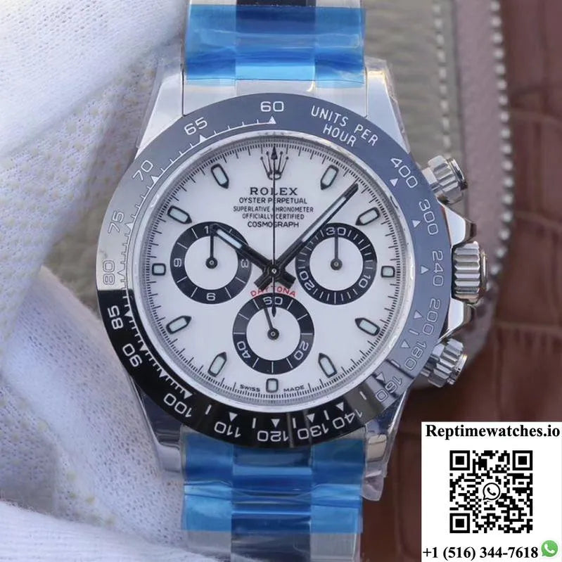 Rolex Daytona Cosmograph 116500Ln Noob Factory White Dial-Rep Time Watches