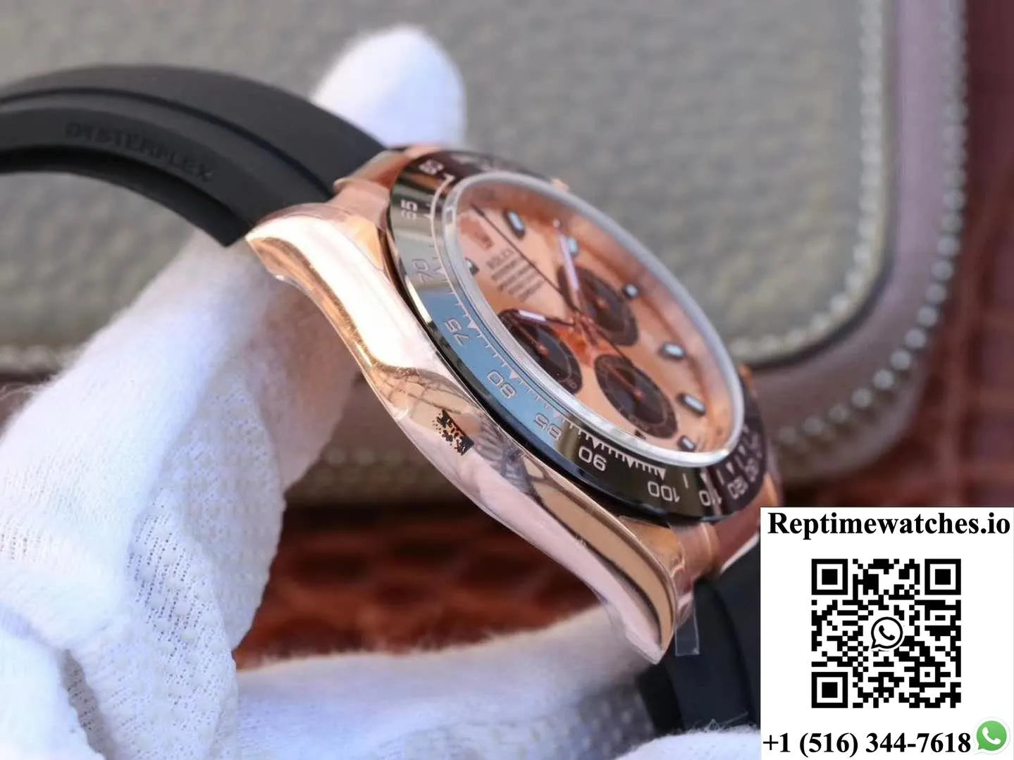 Rolex Daytona Cosmograph 116515Ln Noob Factory Rose Gold Dial-Rep Time Watches