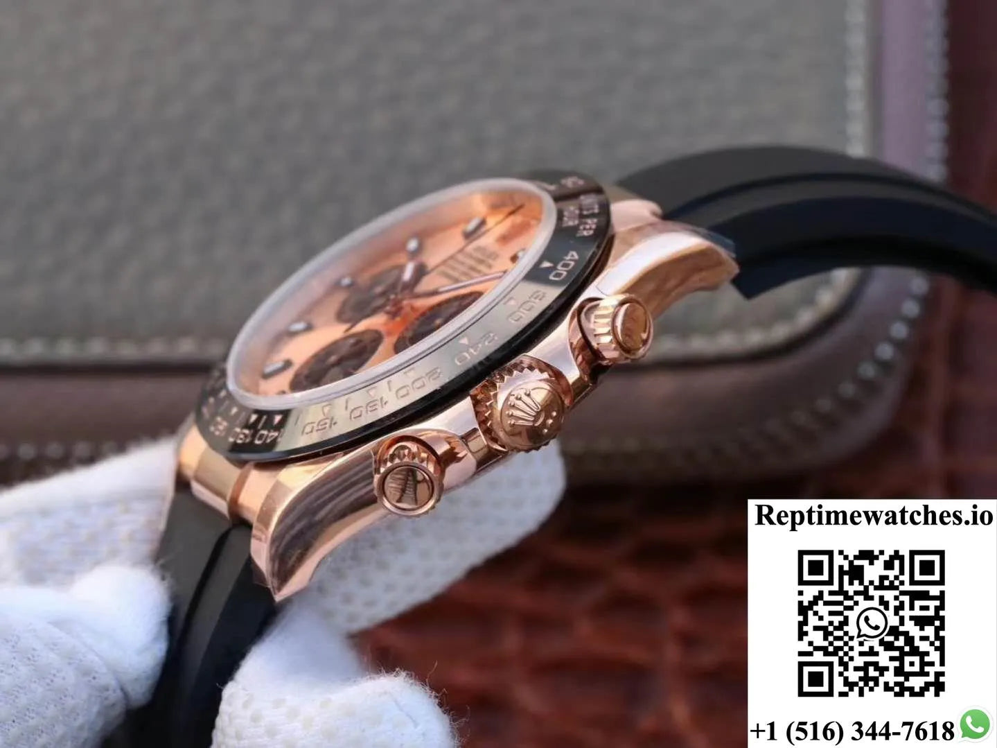 Rolex Daytona Cosmograph 116515Ln Noob Factory Rose Gold Dial-Rep Time Watches