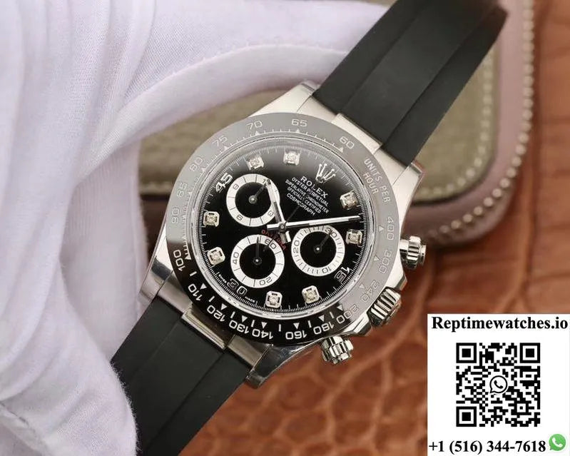 Rolex Daytona Cosmograph 116519 Noob Factory Black Dial-Rep Time Watches
