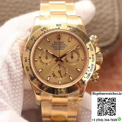 Rolex Daytona Cosmograph M116508-0003 Noob Factory Gold Dial-Rep Time Watches