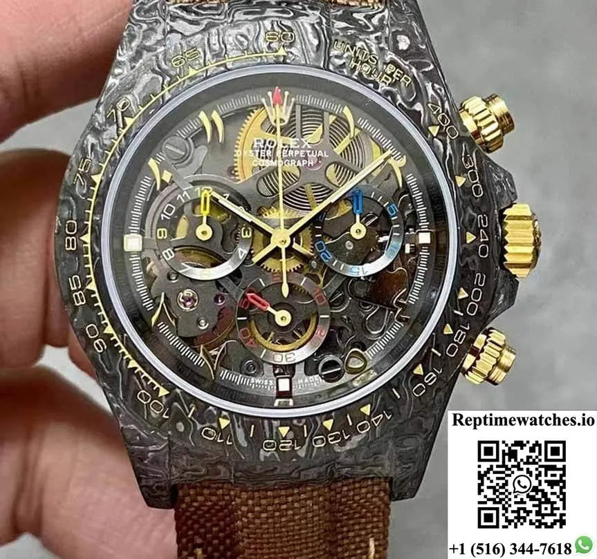 Rolex Daytona Diw Factory Carbon Fiber Hollow Dial-Rep Time Watches