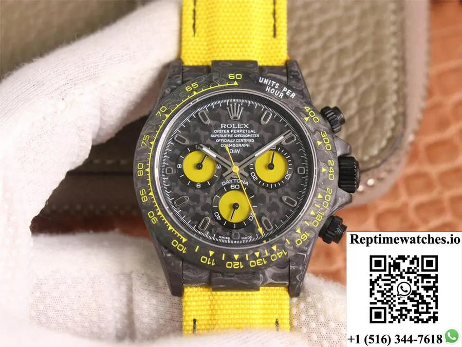 Rolex Daytona Diw Retrofit Version Wwf Factory Carbon Fiber Pattern-Rep Time Watches