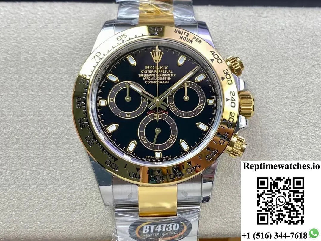 Rolex Daytona M116503-0004 Bt Factory Yellow Gold Black Dial-Rep Time Watches