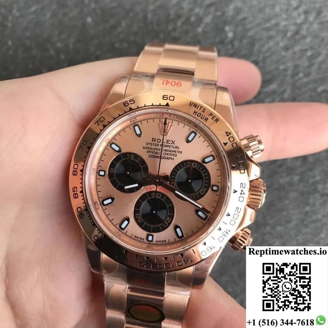 Rolex Daytona M116505-0009 Noob Factory Champagne Dial-Rep Time Watches