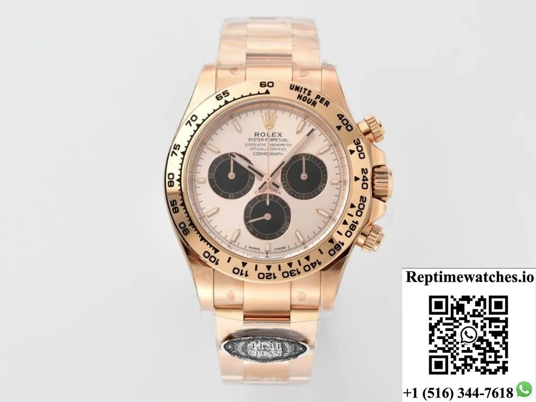 Rolex Daytona M126505-0003 Clean Factory Sun Shine Gold Color Dial-Rep Time Watches
