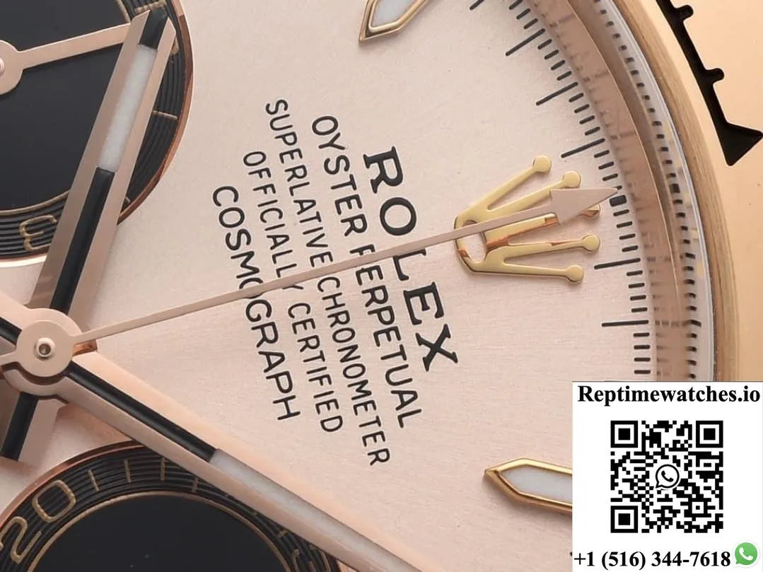 Rolex Daytona M126505-0003 Clean Factory Sun Shine Gold Color Dial-Rep Time Watches