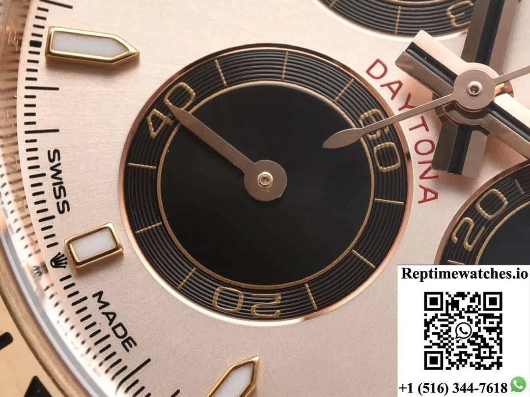 Rolex Daytona M126505-0003 Clean Factory Sun Shine Gold Color Dial-Rep Time Watches